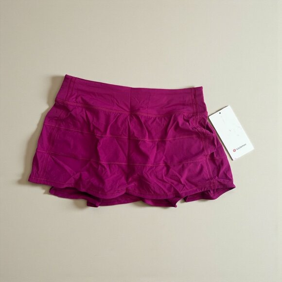 LULULEMON  Pace Rival MR Magenta Tennis Active Skort Size 6 NEW NWT - Picture 1 of 10